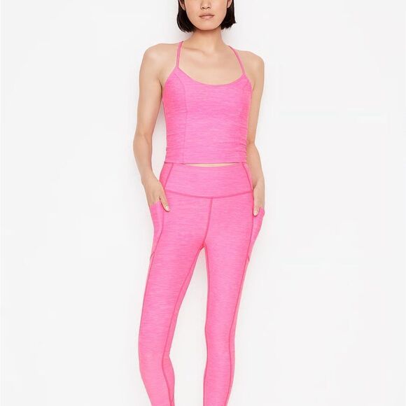 Victoria’s Secret Flow On Point Essential Atlet Pink Cropped Tank Top - Picture 3 of 10